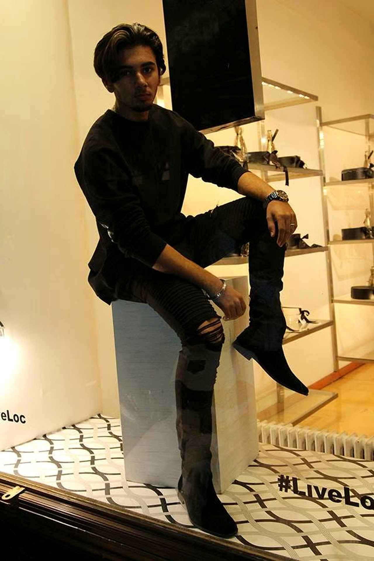 Menswear look from the debut collection