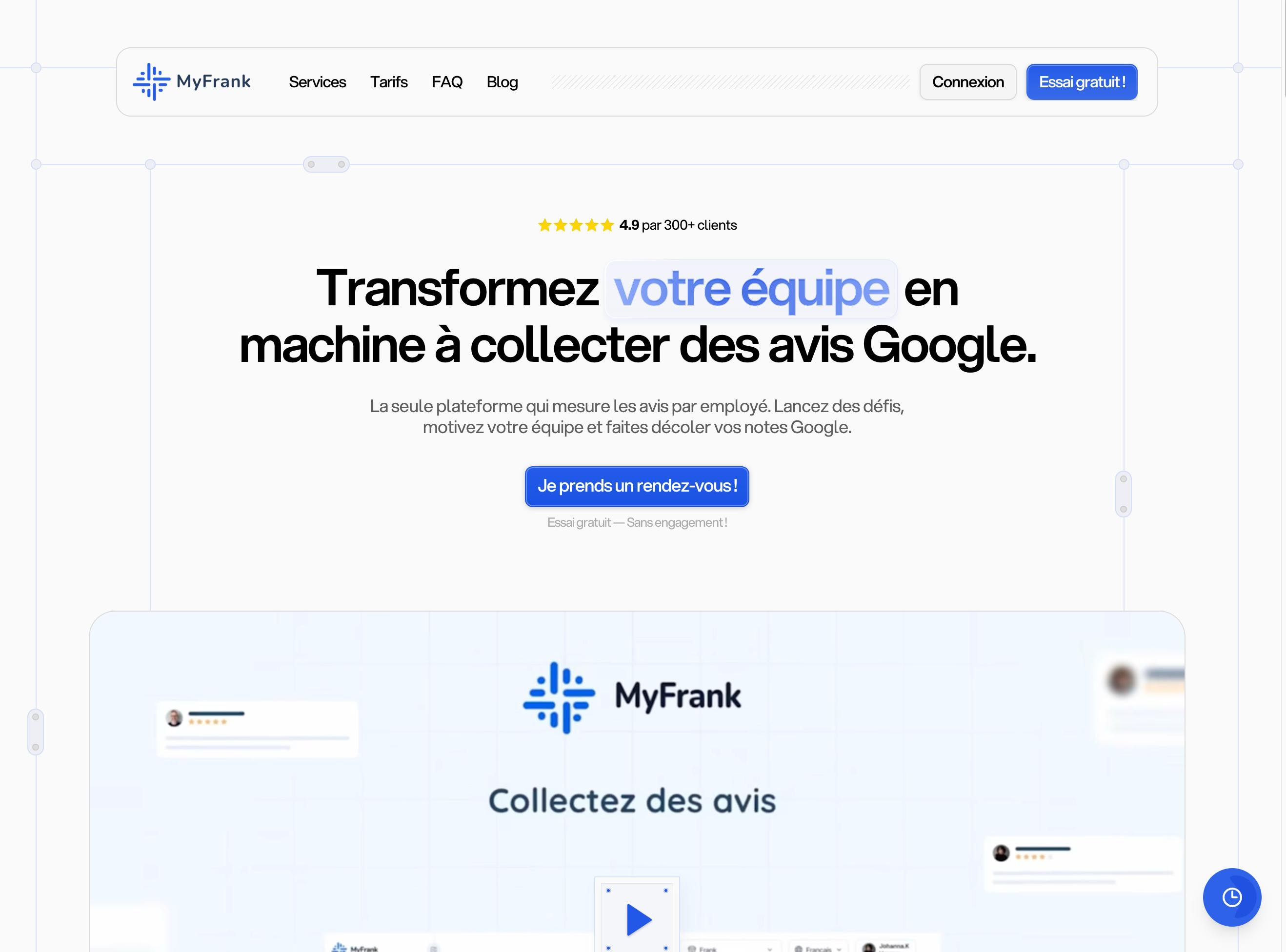 MyFrank website cover