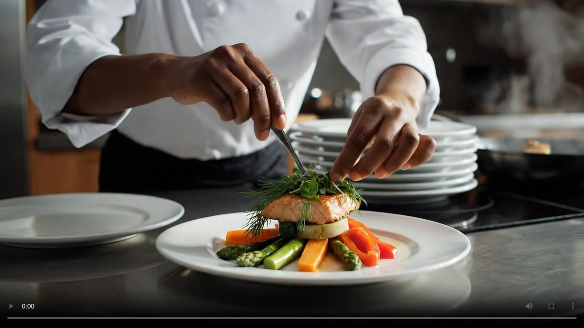 Chef plating a dish, Compassion Outreach Project homepage